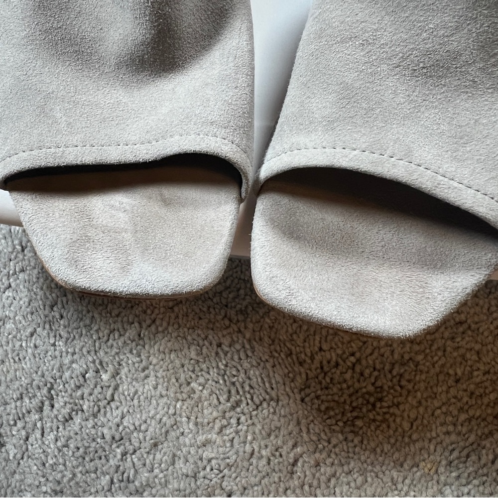 Topshop Gray Block Heel Sandals View 2